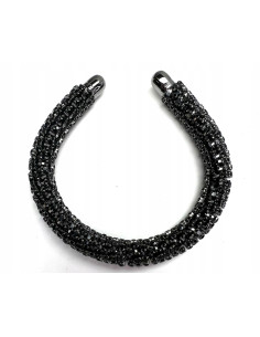 Bransoletka na rękę czarna cyrkonie Lolita Accessories