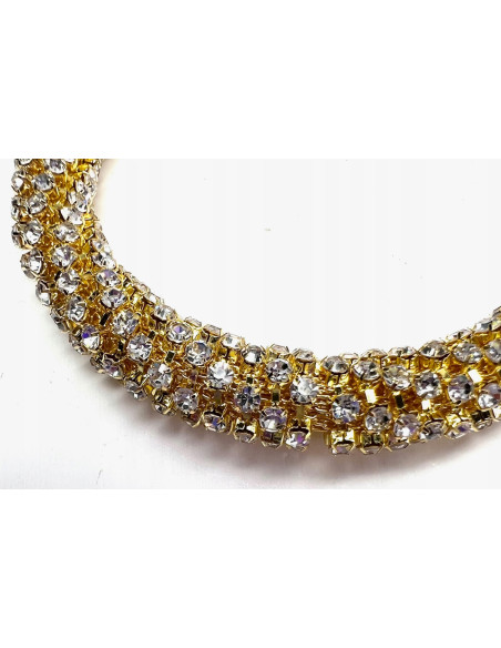 Bransoletka na rękę złota cyrkonie Lolita Accessories