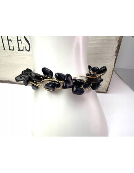 Bransoletka na rękę kamień naruralny Lolita Accessories czarny