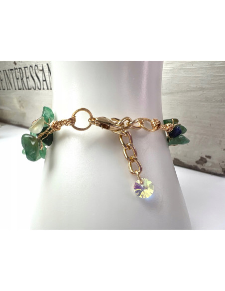 Bransoletka na rękę kamień naruralny Lolita Accessories zielona