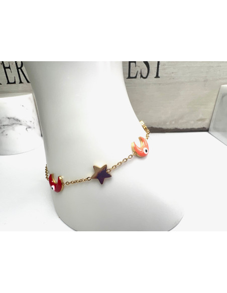 Bransoletka na rękę BOHO stal chirurgiczna Lolita Accessories złoty