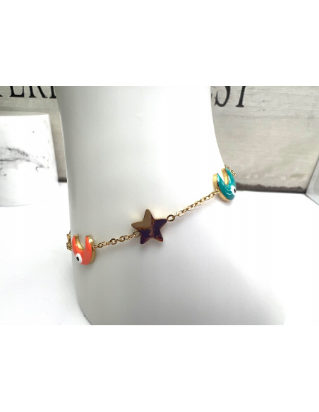 Bransoletka na rękę BOHO stal chirurgiczna Lolita Accessories złoty