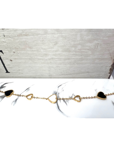 Bransoletka na rękę stal chirurgiczna Lolita Accessories złoty