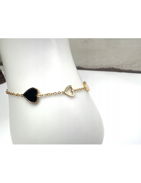 Bransoletka na rękę stal chirurgiczna Lolita Accessories złoty