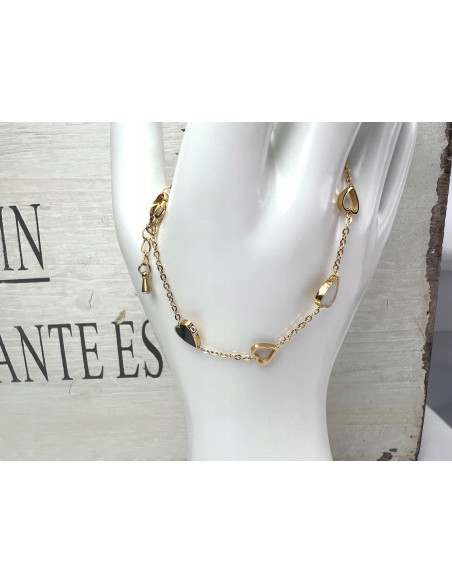 Bransoletka na rękę stal chirurgiczna Lolita Accessories złoty