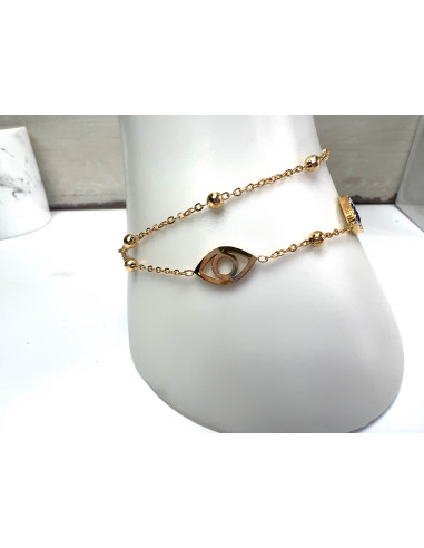 Bransoletka na rękę OKO PROROKA stal...