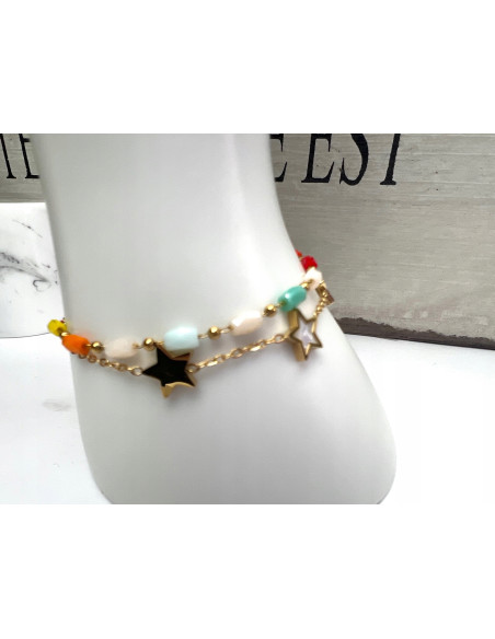 Bransoletka na rękę BOHO stal chirurgiczna Lolita Accessories złoty