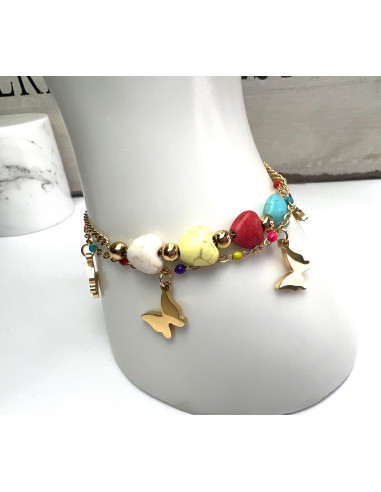 Bransoletka na rękę BOHO stal chirurgiczna...