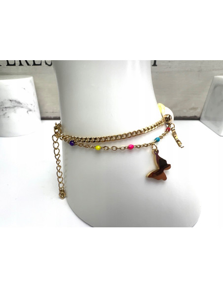 Bransoletka na rękę BOHO stal chirurgiczna Lolita Accessories złoty