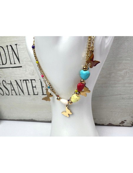 Bransoletka na rękę BOHO stal chirurgiczna Lolita Accessories złoty