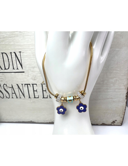 Bransoletka na rękę OKO PROROKA stal chirurgiczna Lolita Accessories złoty