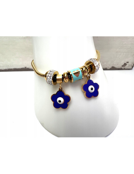 Bransoletka na rękę OKO PROROKA stal chirurgiczna Lolita Accessories złoty