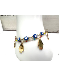 Bransoletka na rękę OKO PROROKA stal chirurgiczna Lolita...