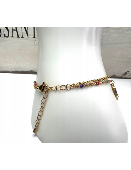 Bransoletka na rękę OKO PROROKA stal chirurgiczna Lolita Accessories złoty