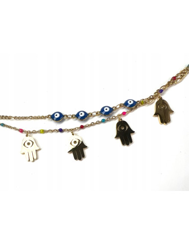 Bransoletka na rękę OKO PROROKA stal...