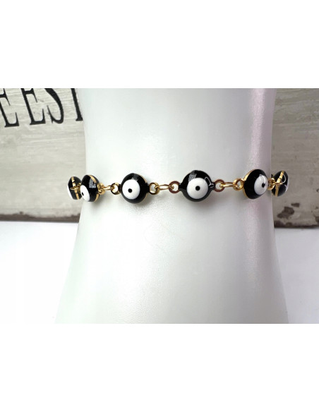 Bransoletka na rękę OKO PROROKA stal chirurgiczna Lolita Accessories złoty