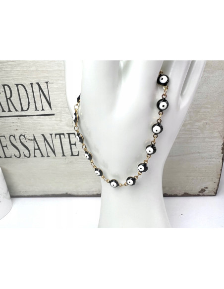 Bransoletka na rękę OKO PROROKA stal chirurgiczna Lolita Accessories złoty