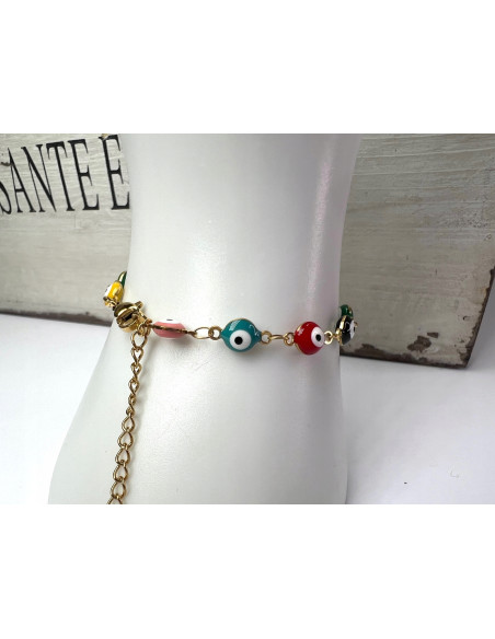 Bransoletka na rękę OKO PROROKA stal chirurgiczna Lolita Accessories złoty