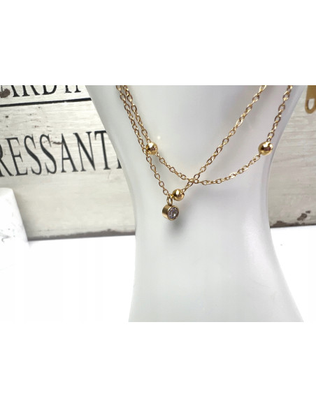 Bransoletka na Nogę ze stali chirurgicznej Lolita Accessories ZŁOTA