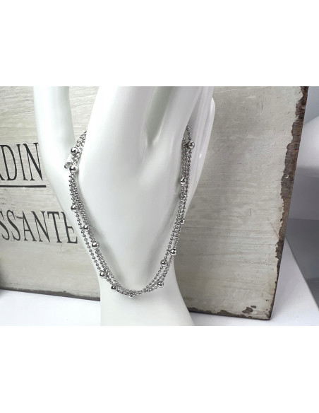 Bransoletka na Nogę ze stali chirurgicznej Lolita  Accessories SREBRNA