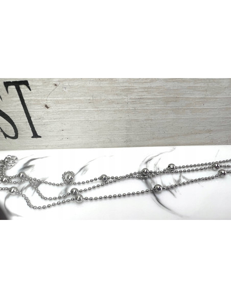 Bransoletka na Nogę ze stali chirurgicznej Lolita  Accessories SREBRNA