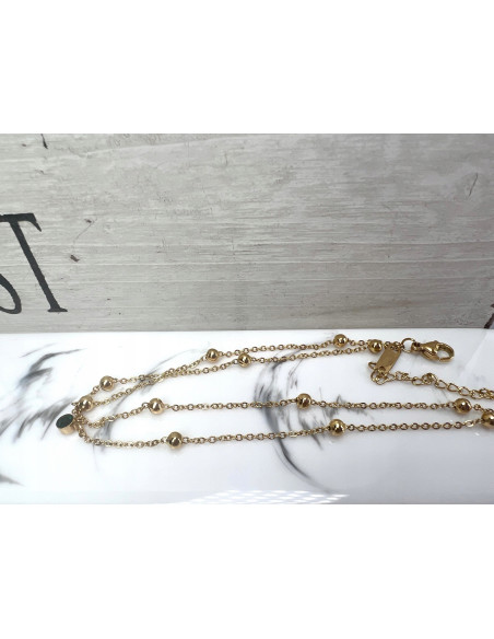 Bransoletka na Nogę ze stali chirurgicznej Lolita  Accessories ZŁOTA