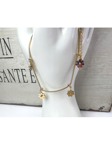 Bransoletka na Nogę ze stali chirurgicznej Lolita  Accessories ZŁOTA