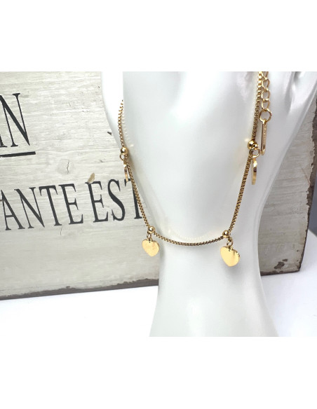 Bransoletka na Nogę ze stali chirurgicznej Lolita  Accessories ZŁOTA