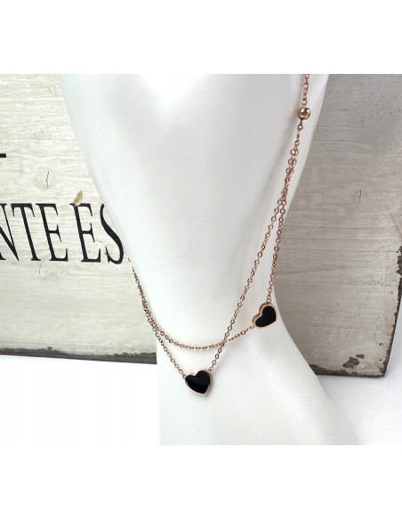 Bransoletka na Nogę ze stali chirurgicznej Lolita  Accessories rózowe złoto