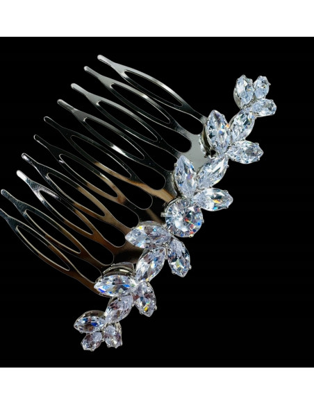 GRZEBIEŃ wsuwany do włosów wtykowy ozdobny diamenty Lolita Akcesoria