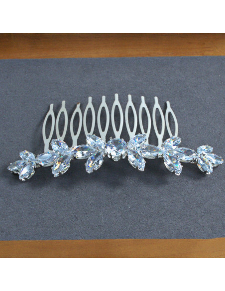 GRZEBIEŃ wsuwany do włosów wtykowy ozdobny diamenty Lolita Akcesoria