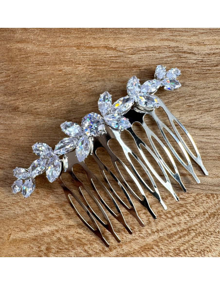 GRZEBIEŃ wsuwany do włosów wtykowy ozdobny diamenty Lolita Akcesoria