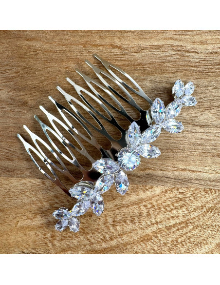 GRZEBIEŃ wsuwany do włosów wtykowy ozdobny diamenty Lolita Akcesoria