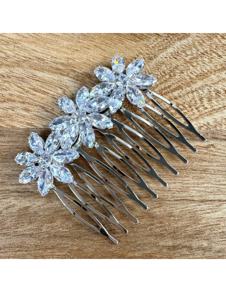 GRZEBIEŃ wsuwany do włosów wtykowy ozdobny diamenty Lolita Akcesoria