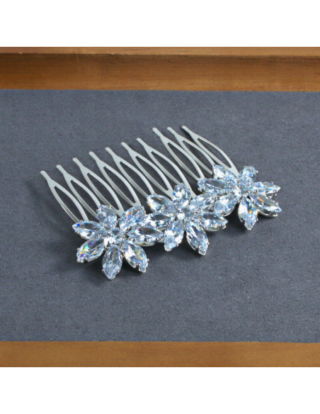 GRZEBIEŃ wsuwany do włosów wtykowy ozdobny diamenty Lolita Akcesoria