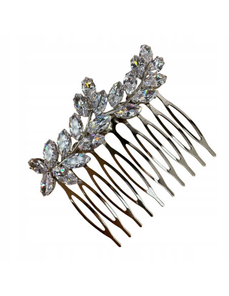 GRZEBIEŃ wsuwany do włosów wtykowy ozdobny diamenty Lolita Akcesoria