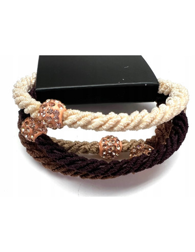 Zestaw Gumek odcienie Ziemi z ozdobą Lolita...