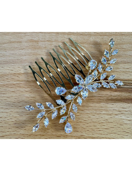 GRZEBIEŃ wsuwany do włosów wtykowy ozdobny diamenty Lolita Akcesoria