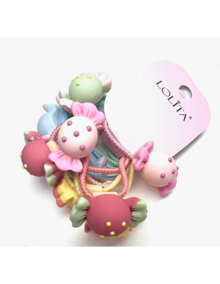 Gumki do włosów dla dziecka dziewczynki Lolita Accessories Zestaw 10 sztuk