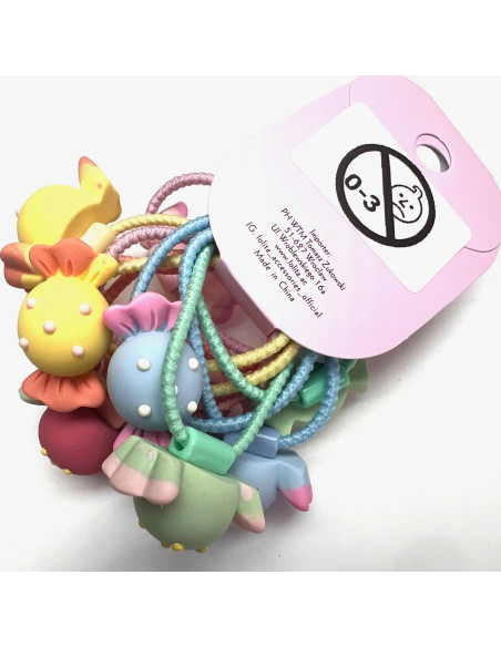 Gumki do włosów dla dziecka dziewczynki Lolita Accessories Zestaw 10 sztuk