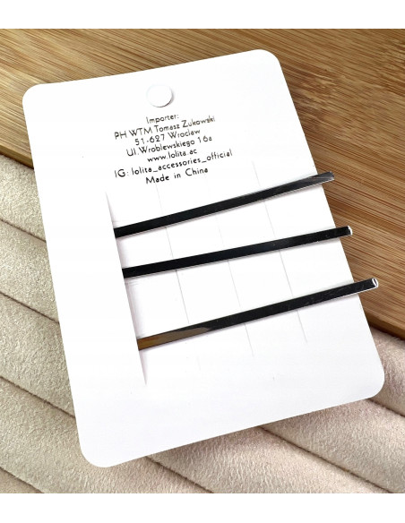 Wsuwki z cyrkoniami zestaw 3 sztuki srebrne Lolita Accessories