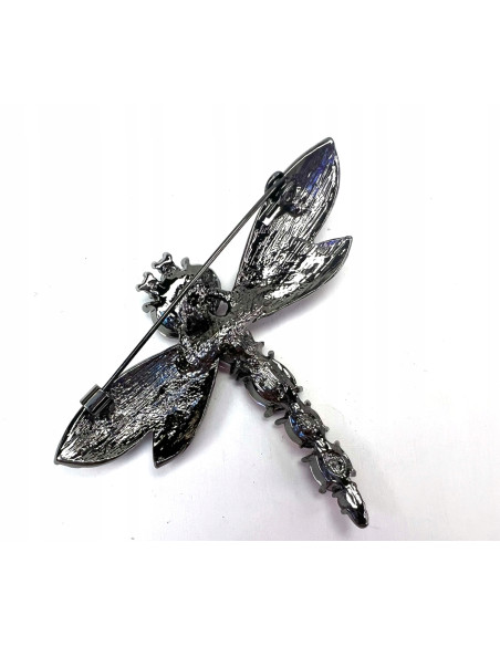 Broszka Brosza Ważka z kamieniami Lolita Accessories odcienie różu