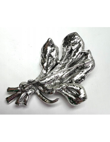 Klasyczna Broszka Brosza stare srebro Lolita...