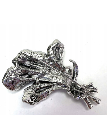 Klasyczna Broszka Brosza stare srebro Lolita Accessories