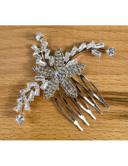 GRZEBIEŃ wsuwany do włosów wtykowy ozdobny diamenty Lolita Akcesoria