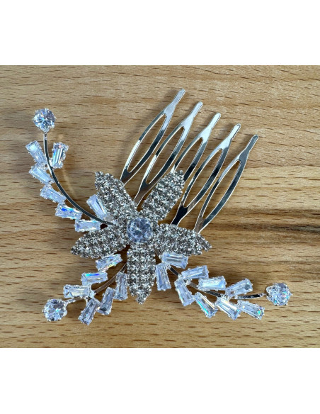 GRZEBIEŃ wsuwany do włosów wtykowy ozdobny diamenty Lolita Akcesoria