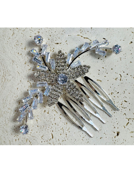 GRZEBIEŃ wsuwany do włosów wtykowy ozdobny diamenty Lolita Akcesoria