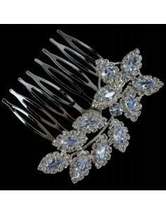 GRZEBIEŃ wsuwany do włosów wtykowy ozdobny diamenty...