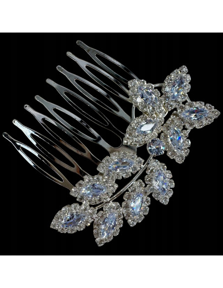 GRZEBIEŃ wsuwany do włosów wtykowy ozdobny diamenty Lolita Akcesoria