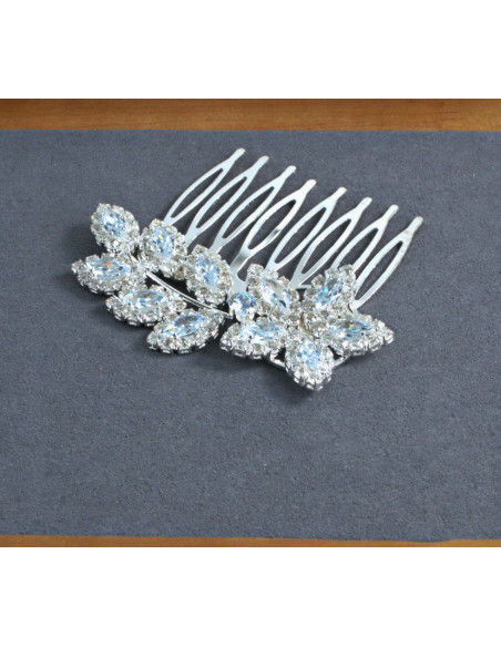 GRZEBIEŃ wsuwany do włosów wtykowy ozdobny diamenty Lolita Akcesoria